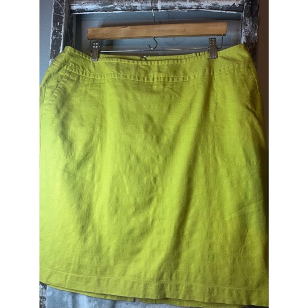 Talbots Bright lime green Skirt